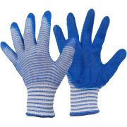 Перчатки КНР нейлон сине-белые