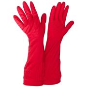 Перчатки КНР нитриловые, повышенной прочности, красные, М 81гр