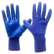 Перчатки КНР прорезиненные профессиональные Кубик синие 1/2