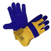 Перчатки Опторика «Сапфир», спилк, комбинированные