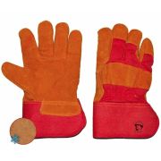 Перчатки Опторика, спилк, комбинированные, искуственный мех