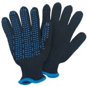 Перчатки Снабторг Х/Б (двойные), Протектор, черные