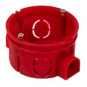 Коробка установочная 68х42мм для твёрдых стен, (усиленная), саморезы, стыковочные узлы