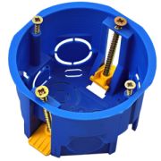 Коробка установочная 68х45мм для полых стен, гипсокарт, IP20, с пластмассовыми лапками УПп 68*45.1.2