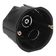 Коробка установочная 68х45мм для твёрдых стен, саморез. IP20 черная, ЭРА/УралПак