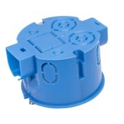 Коробка установочная 68х45мм для твёрдых стен, саморезы, стыковочные узлы