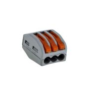 Клемма СМК 0.08-2.5мм4, 222-413 с рычагом 3 отверстия IN HOME