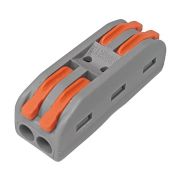 Клемма СМК 0.08-2.5мм4, 222-422 с рычагом 2 отверстия