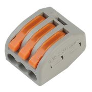 Клемма СМК 0.08-4.0мм2 (2.5/4.0мм2), с рычагом 3 отверстия Smartbuy SBE-cwcc-3