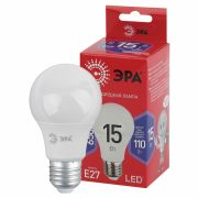 Лампа светодиодная LED, груша (A50-A65), 15 Вт, E27, 6500K холодный RED LINE LED ЭРА