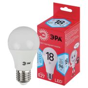 Лампа светодиодная LED, груша (A50-A65), 18 Вт, E27, 4000K нейтрал. RED LINE LED ЭРА
