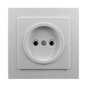 Розетка 1-местная, СУ, без заземления, 16A, белая Амбидекстр УХЛ4