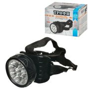 Фонарь налобный Трофи TG9, аккум. 4V 900mAh, 9 светодиодов, 2 режима