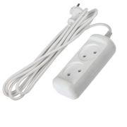 Электроудлинитель 2гн 1.5м ШВВП 2*0,75мм², без заземления, 6А, ЭРА