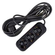 Электроудлинитель 3гн 3.0м ПВС 3*0,75мм², с заземлением, Атлант