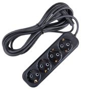 Электроудлинитель 4гн 7.0м ПВС 3*0,75мм², с заземлением, Атлант