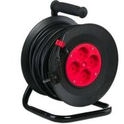 Электроудлинитель на катушке 4гн 20м ПВС 2*0,75мм², б/заземления, 10А, 1300Вт, ТМ Союз S-3102