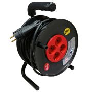 Электроудлинитель на катушке 4гн 30м КГ силовой 3500Вт IP44 с заземлением АТОМ