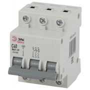 Автоматический выключатель 3P 40A (C) 4.5кА ВА 47-29, SIMPLE-mod-25 ЭРА