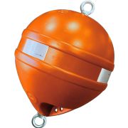 БУЙ ПЛАСТИКОВЫЙ СВМ (Светоотражающий) d40х45см (36л) с оцинкованным штоком и рым-гайкой