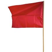 Флаг красный «Кпание запрещено», 50х70 см.