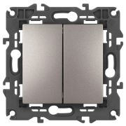 Переключатель 2-кл. Elegance 14-1106-16 250В 10АХ титан Эра Б0065793