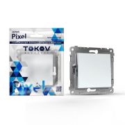 Переключатель перекрестный 1-кл. СП Pixel IP20 механизм перламутр. TOKOV ELECTRIC TKE-PX-P1R-C04