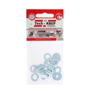 Шайба плоская М8 DIN 125 цинк. (пакет) (уп.25шт) Tech-Krep/Zitar 103045