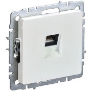 Розетка компьютерная СП RJ45 кат.5E BRITE РК10-БрЖ механизм жемчуж. IEK BR-K10-1-K36