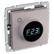 Термостат электронный с индик. BRITE СП IP20 ТС10-1-БрЖ механизм жемчуж. IEK BR-RT11-K36