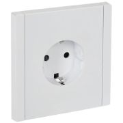 Розетка СП FORTE&PIANO FP215 16А с заземл. защ. шторки винт. крепл. бел. IEK FP-R14-16-K01