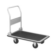 Тележка платформенная 650 кг TOR PH650 (890x590) со складной ручкой (пластиковые колеса 125 мм)