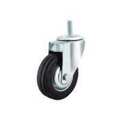 Колесо поворотное SCt 93 75 мм резина с болтом (F)