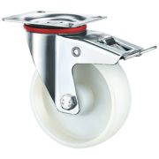 Колесо поворотное полипропилен SRCnb 42 100 мм с тормозом (F)
