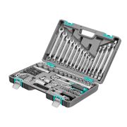Набор инструментов, 1/2«, 1/4», CrV, пластиковый кейс 88 предметов Stels