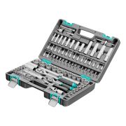 Набор инструментов, 1/2«, 1/4», CrV, пластиковый кейс 94 предмета Stels