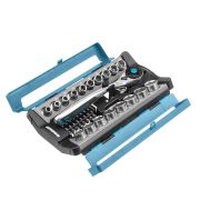 Набор торцевых головок, трещотка 120 зубьев, 1/2