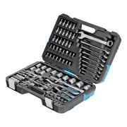 Набор инструментов, 1/4«, 1/2», CrV, 120 зубьев, 82 предмета Gross