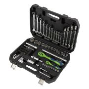 Набор инструментов 89 предметов, CrV 1/2«, 1/4» Сибртех