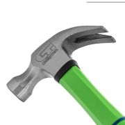 Молоток-гвоздодер, 450 г, фибергласовая обрезиненная рукоятка Сибртех