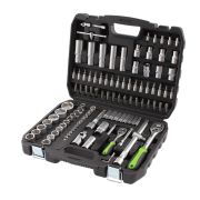 Набор инструмента, 1/2«, 1/4», пластиковый кейс, 108 предметов Сибртех