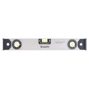 Уровень алюминиевый «Рельс», 400 мм, 3 глазка (1 поворотный) Matrix