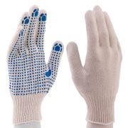 Перчатки х/б, ПВХ покрытие, «Точка», 10 класс