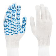 Перчатки х/б, ПВХ покрытие, «Волна», 10 класс