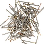 Дюбель-гвоздь полипропиленовый с потайным бортиком 6 х 60 мм, 200 шт Сибртех