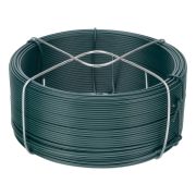 Проволока с ПВХ покрытием, зеленая 1.2 мм, длина 50 м Сибртех