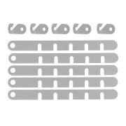 Ограничитель открывания окна, белый, 5 шт, (Металлист)