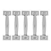 Ручка-скоба РС-120 цельнотянутая, цинк, 5 шт, (Металлист)