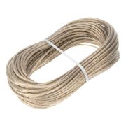 Трос металлополимерный прозрачный ПР-4.0, толщина 4.0 мм, моток 20 метров Сибртех