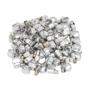 Хомуты металлические, Стандартное болтовое крепление 8-12 мм, 100 штук в упаковке, ширина 9 мм Сибртех